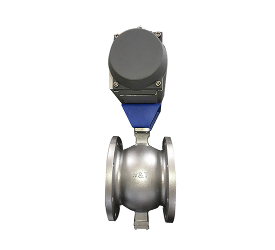 V-shaped ball valve