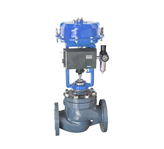 Intelligent low noise pressure balance single seat regulating valve
