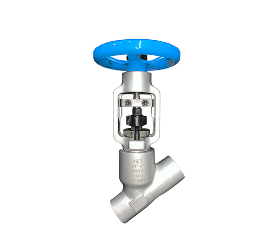 Y-type stop valve