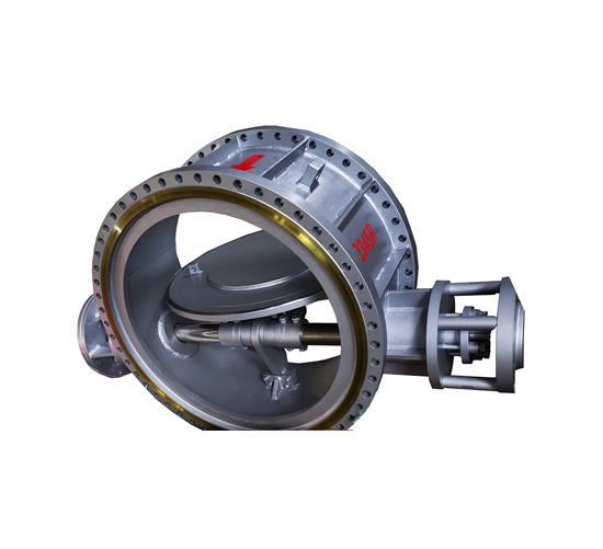 Flue gas butterfly valve